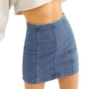 Free People Modern Femme Denim Mini Skirt
